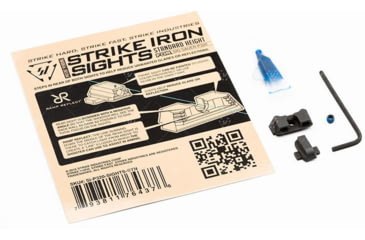 Image of Strike Industries Strike Iron Sights for SIG Sauer P320, Standard Height, Black, One Size, SI-P320-SIGHTS-STN