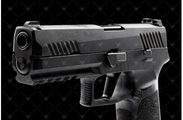 Image of Strike Industries Strike Iron Sights for SIG Sauer P320, Standard Height, Black, One Size, SI-P320-SIGHTS-STN