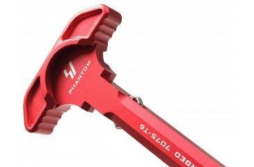 Image of Strike Industries Strike Latchless Charging Handle, Red, SI-AR-SLCH-RED