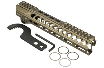 Image of Strike Industries Strike Rail 10in Mlok Handguard Rail, FDE, SI-STRIKERAIL-10-FDE