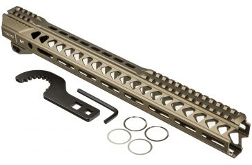 Image of Strike Industries Strike Rail 15.5in Mlok Handguard Rail, FDE, SI-STRIKERAIL-155-FDE