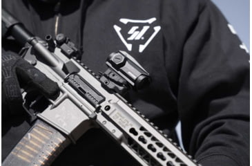 Image of Strike Industries Variable Optic Mount for Aimpoint Micro Standard, SI-T1-VOM-BK, Black, One Size, SI-T1-VOM-BK