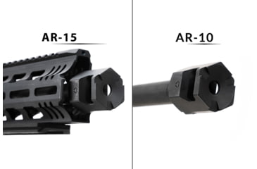 Image of Strike Industries Strike X-Comp Mini Cookie Cutter 02 for M18x1 RH, Black, One Size, SI-XCOMP-CC-02