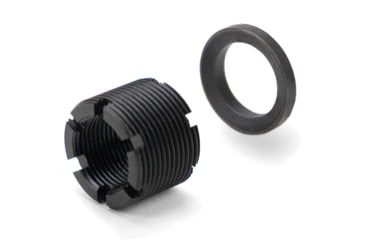 Image of Strike Industries Strike X-Comp Thread Adapter Kit 1/2in - 28 TPI - M18x1 RH, Black, One Size, SI-XCOMP-ADA-1/2-28