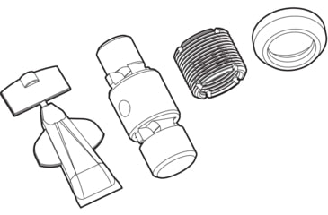 Image of Strike Industries Strike X-Comp Thread Adapter Kit SIG MPX - M18x1 RH, Black, One Size, SI-XCOMP-ADA-MPX