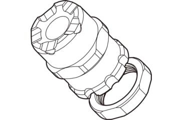 Image of Strike Industries Strike X-Comp Thread Protector for M18x1 RH, Black, One Size, SI-XCOMP-TP