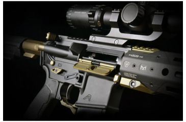 Image of Strike Industries Ultimate Dust Cover, AR, .223, Solid Billet Alluminum, FDE, 708747548495