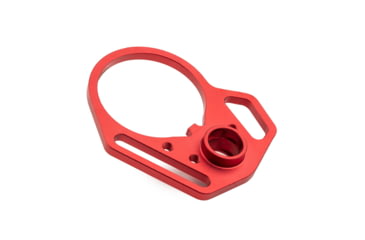 Image of Strike Industries Ultralight Multi-Function Red End Plate w/ Anti-Rotation Castle Nut in Black, SI-AR-UL-MFEP&amp;ACN-RED