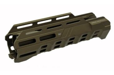 Image of Strike Industries Valor of Action 10 M-Lok Handguard for Remington 870, 12ga, 6061 Aluminum, FDE, One Size, 793811763218
