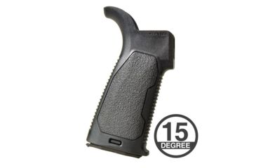 Image of Strike Industries Enhanced Pistol Grip, AR-15/AR-10, 15 degree, Black, SI-AR-VEPG-15