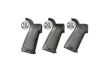 Image of Strike Industries Enhanced Pistol Grip, AR-15/AR-10, 15 degree, Black, SI-AR-VEPG-15