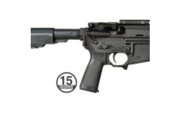 Image of Strike Industries Enhanced Pistol Grip, AR-15/AR-10, 15 degree, SI-AR-VEPG-15, Black, One Size, SI-AR-VEPG-15