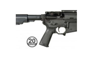 Image of Strike Industries Enhanced Pistol Grip, AR-15/AR-10, 20 degree, Black, SI-AR-VEPG-20