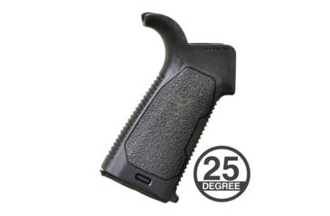 Image of Strike Industries Enhanced Pistol Grip, AR-15/AR-10, 25 degree, SI-AR-VEPG-25, Black, One Size, SI-AR-VEPG-25