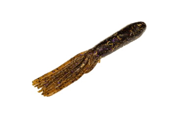 Image of Strike King Coffee Flip-N-Tube Fishing Lure, Soft Plastic Tube, Black Neon, 4 1/2in, 6-Pack, CT4.5-38, CT4.5-38