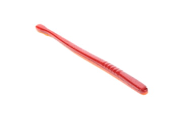 Image of Strike King Filler Worm Fishing Lure, Soft Plastic Worm, Slender Profile, Open Pour Technology, Vibrant, 5in, 10-Pack, Fire Crawler, DSOPT5-901
