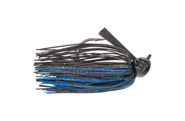 Image of Strike King Premier Pro-Model Jig Fishing Lure, Casting Jig, Black Blue Accent, 1/2oz, PPJ12-6, PPJ12-6