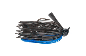 Image of Strike King Premier Pro-Model Jig Fishing Lure, Casting Jig, Black Blue Accent, 3/8oz, PPJ38-6, PPJ38-6