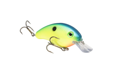 Image of Strike King Pro Model Series 4S Fishing Lure, Shallow Diving Crankbait, Blue Chartreuse, 9/16oz, HC4S-503, HC4S-503