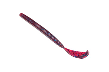 Image of Strike King Rage Cut-R-Worm Fishing Lure, Soft Plastic Worm, Plum, 7in, 6-Pack, RGCUT7-7, RGCUT7-7