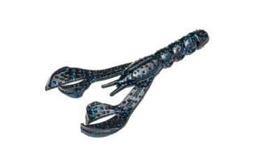 Image of Strike King Rage Denny Brauer Craw Fishing Lure, Soft Plastic Craw, Black and Blue, 4in, 7-Pack, RGDBC-2, RGDBC-2