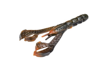 Image of Strike King Rage Denny Brauer Craw Fishing Lure, Soft Plastic Craw, Crawdaddy, 4in, 7-Pack, RGDBC-466, RGDBC-466