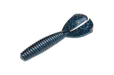 Image of Strike King Rage Magnum Menace Fishing Lure, Soft Plastic Grub, Black and Blue, 4in, 7-Pack, RGMAGM-2, RGMAGM-2