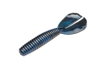 Image of Strike King Rage Magnum Menace Fishing Lure, Soft Plastic Grub, Black Blue Swirl, 4in, 7-Pack, RGMAGM-808, RGMAGM-808