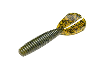 Image of Strike King Rage Magnum Menace Fishing Lure, Soft Plastic Grub, Green Pumpkin, 4in, 7-Pack, RGMAGM-46, RGMAGM-46