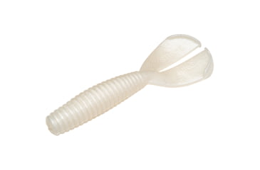 Image of Strike King Rage Magnum Menace Fishing Lure, Soft Plastic Grub, Pearl, 4in, 7-Pack, RGMAGM-84, RGMAGM-84