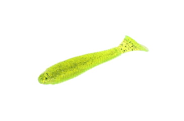 Image of Strike King Rage Swimmer Saltwater, Soft Plastic Paddletail Minnow, Ribbed Body, High Tail, 3 1/4in, 8-Pack, Chartreuse Silver, RGSWSW325-415