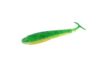 Image of Strike King Rage Swimmer Saltwater, Soft Plastic Paddletail Minnow, Ribbed Body, High Tail, 3 1/4in, 8-Pack, Firetiger, RGSWSW325-513