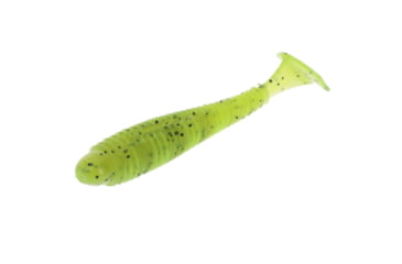 Image of Strike King Rage Swimmer Saltwater, Soft Plastic Paddletail Minnow, Ribbed Body, High Tail, 3 1/4in, 8-Pack, Pepper Magic, RGSWSW325-723