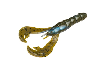 Image of Strike King Rattlin’ Rage Craw Fishing Lure, Soft Plastic Craw, Blue Craw, 4in, 5-Pack, RGCRWR4-108, RGCRWR4-108