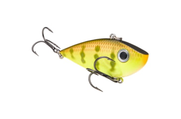 Image of Strike King Red Eyed Shad Tungsten 2-Tap, Lipless Crankbait Fishing Lure, Chartreuse Perch, 1/2oz, REYESDTT12-650, REYESDTT12-650