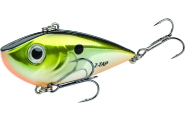Image of Strike King Red Eyed Shad Tungsten 2-Tap Lipless Crankbait, Sinking, Silver Tennessee Shad, 2 3/8in, 1/2oz, 1 Pack, REYESDTT12-685