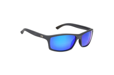 Image of Strike King S11 Optics Brazos Sunglasses, Matte Black Frame, Multi Layer White Blue Mirror, Gray Base Lens, SG-S1196