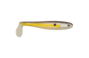 Image of Strike King Shadalicious Fishing Lure, Soft Plastic Swimbait, Chartreuse Shad, 4 1/2in, 6-Pack, SHDLC4.5-598, SHDLC4.5-598