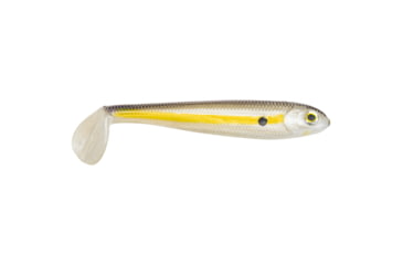 Image of Strike King Shadalicious Fishing Lure, Soft Plastic Swimbait, Chartreuse Shad, 5 1/2in, 5-Pack, SHDLC5.5-598, SHDLC5.5-598