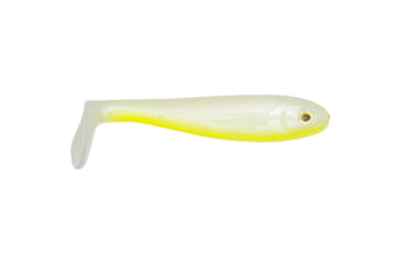 Image of Strike King Shadalicious Fishing Lure, Soft Plastic Swimbait, Pearl Chartreuse Belly, 4 1/2in, 6-Pack, SHDLC4.5-518, SHDLC4.5-518