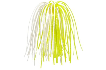 Image of Strike King Silicone Skirt, Chartreuse &amp; White, 3 Pack, 33-46