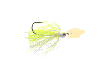 Image of Strike King Thunder Cricket Gold Fishing Lure, Vibrating Swim Jig, Chartreuse White, 1/2oz, TCGVSJ12-3, TCGVSJ12-3