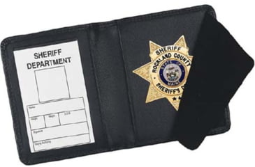 Image of Strong Leather Book Style Badge Wallet - 79613-3412