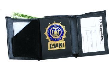 Image of Strong Leather Company Tri-fold Badge Wallet 983 - 79800-9832