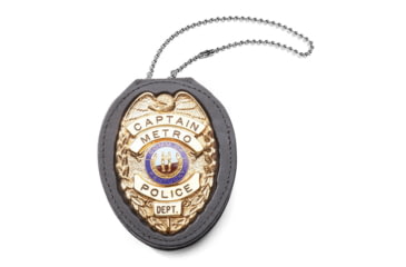 Image of Recessed clip on badge holder