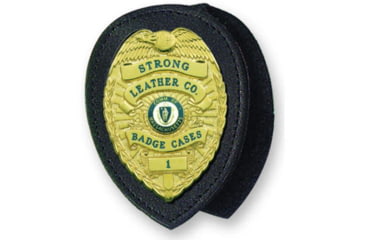 Image of Strong Leather Recessed Shield Clip-on W/ Chain - Cutout For Blackinton B1549 - 811X7