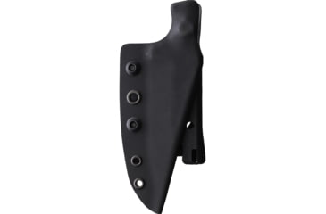 Image of Stroup Knives Bravo 5 Gray Fixed Blade Knife, 7.75in Overall, 3.5in 1095HC Steel Blade, Gray Sculpted G10 Handle, Kydex Sheath, B5-GR-G10