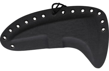 Image of Stroup Knives Spike Tomahawk Black Knife, 12.25in Overall, 7.13in Black 1095HC Steel w/ 3.75in Cutting Edge, Black Sculpted G10 Handle, Kydex Sheath, TOMS-B-G10-S