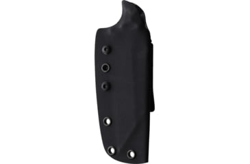 Image of Stroup Knives TU3 Black Fixed Blade Knife, 9.25in Overall, 5in 1095HC Steel Blade, Black Sculpted G10 Handle, Kydex Sheath, TU3-B-G10-S