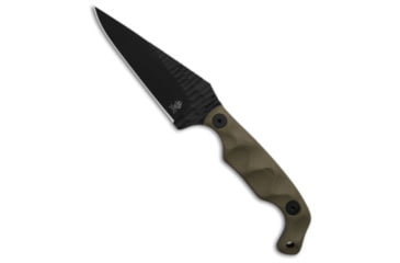 Image of Stroup Stroup Knives Bravo 5 Fixed Blade Knife OD Green G-10 3.75" Black, OD Green, 1095HC, adult, BHQ-213556